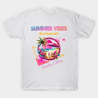 Colorful Summer Vibes - Beach Time T-Shirt